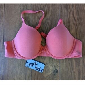 Organic Basics Core Full Coverage Underwire Bra 36A Sunset NWT